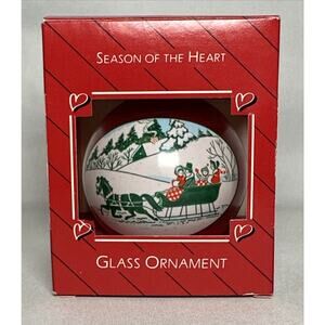 Hallmark Keepsake Ornament - 'Season Of The Heart' Dated 1986 glass ball